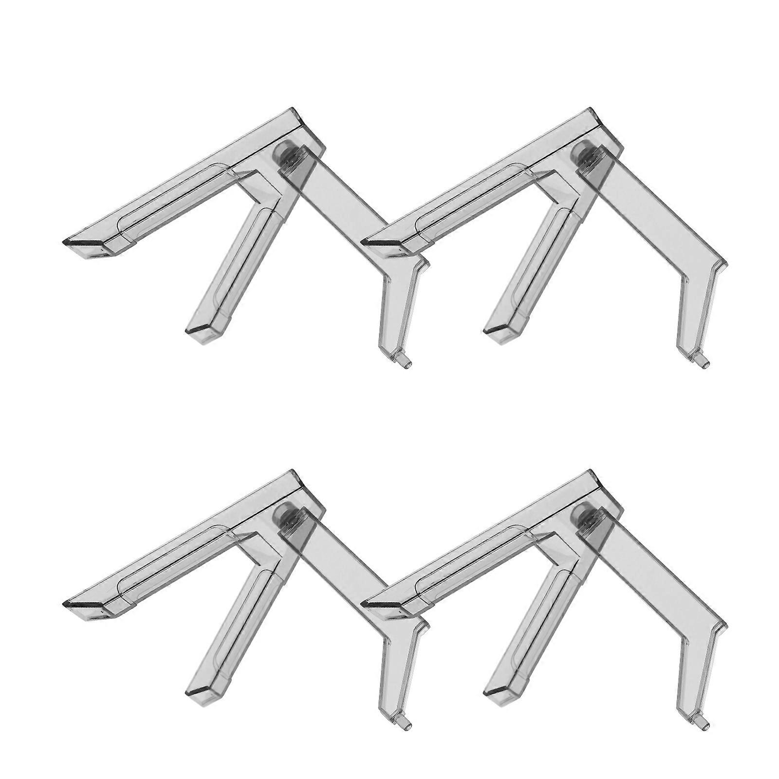 Model Display Stand 4Pcs Plastic Action Figure Support For Hobby Use Stable Support Design In Black