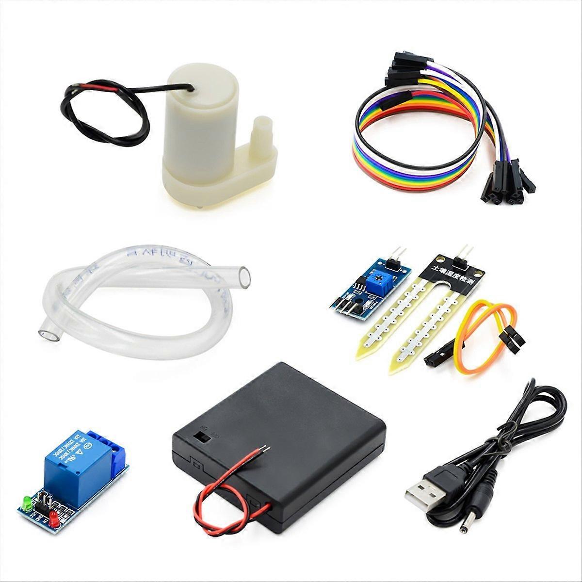 1Set Automatic Irrigation DIY Kit Water Pump Soil Moisture Detection
