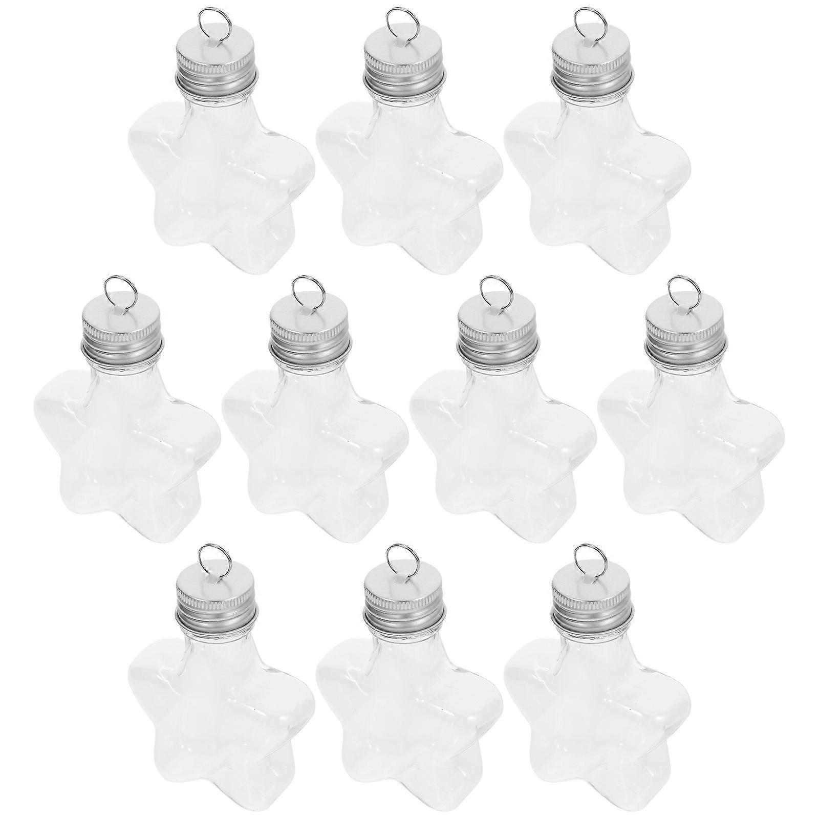 Candy Bottle Transparent Plastic Storage Holder for Storage 10Pcs