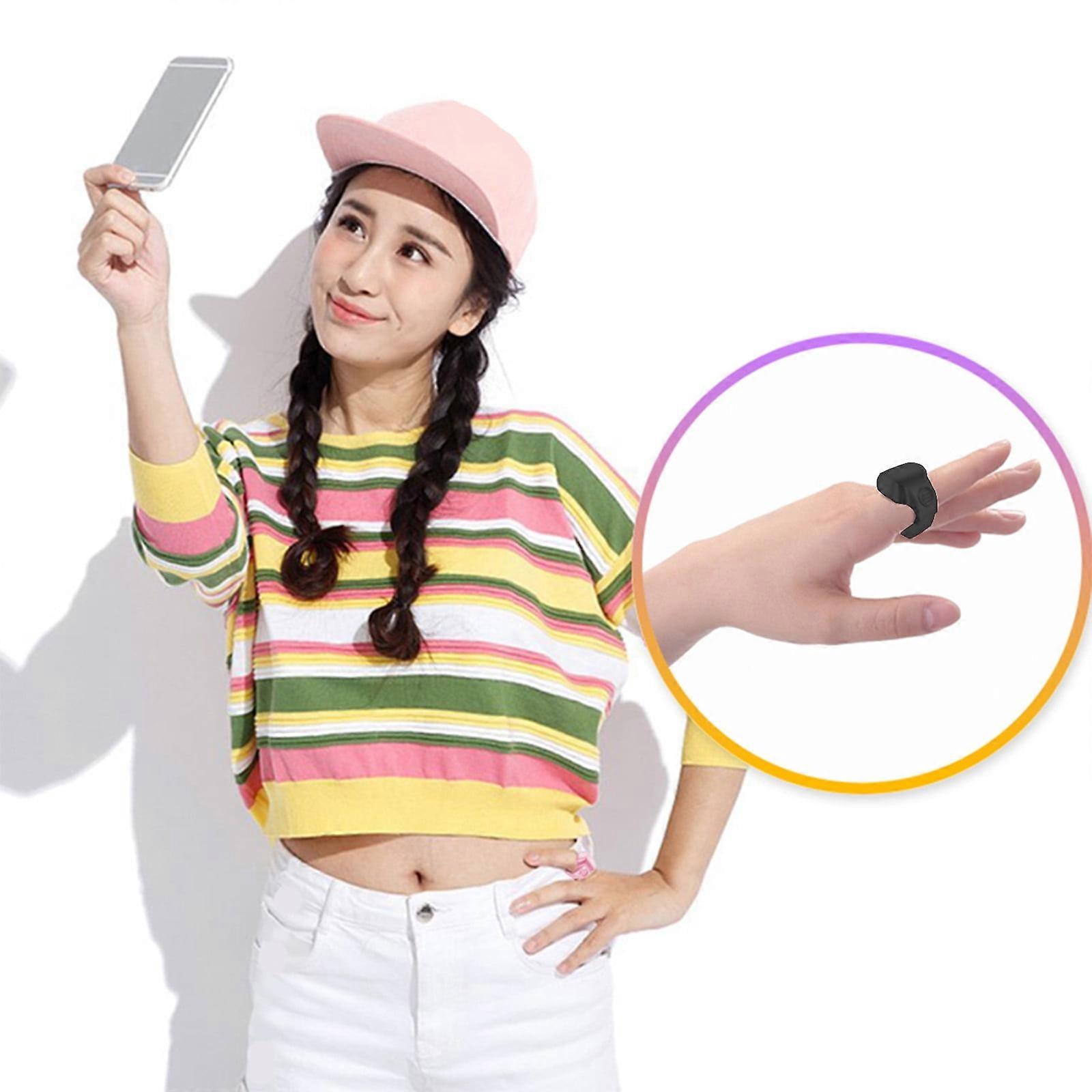 lulshou Wireless Bluetooth Selfie Remote, Wearable Ring Compatible with Camera & Video, Mobile Phone Remote Control