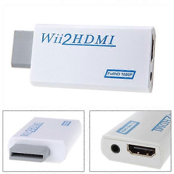 HDMI Adapter Compatible with Nintendo Wii White