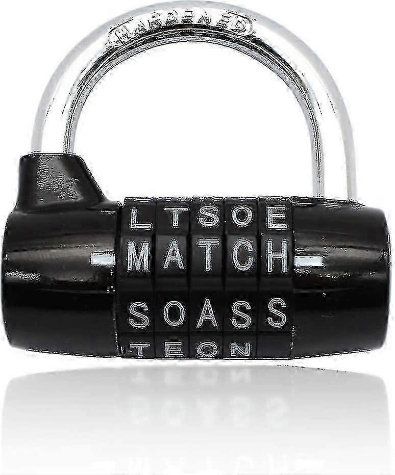 Waterproof Combination Padlock with 5 Letter Code