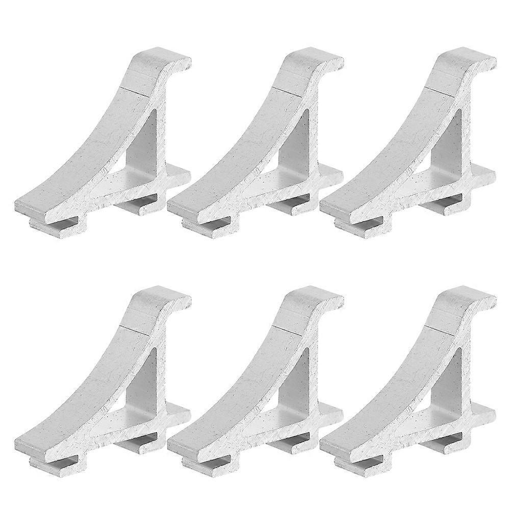 Refrigerator Shelf Clips Aluminum Support Clips for Cooler 6Pcs Set