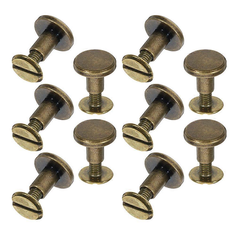 Leathercraft Binding Post Screw Sets for Home Use DIY Craft 10Pcs