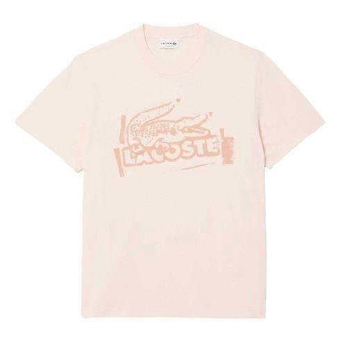 Lacoste Mens Printed Cotton Jersey T-Shirt