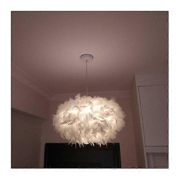 White feather chandelier E27 40w - diameter 45cm