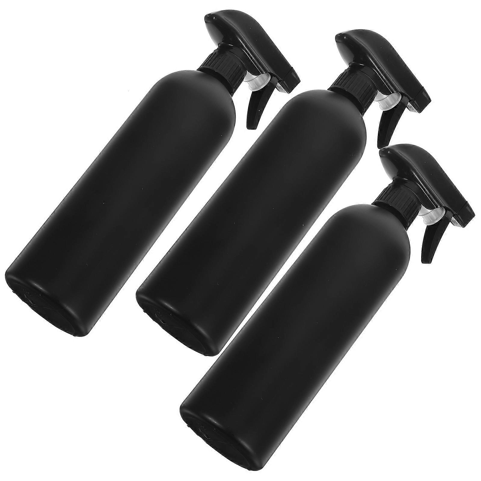 Plastic Bottles Refillable Containers for Storage Use 6Pcs 500Ml Black