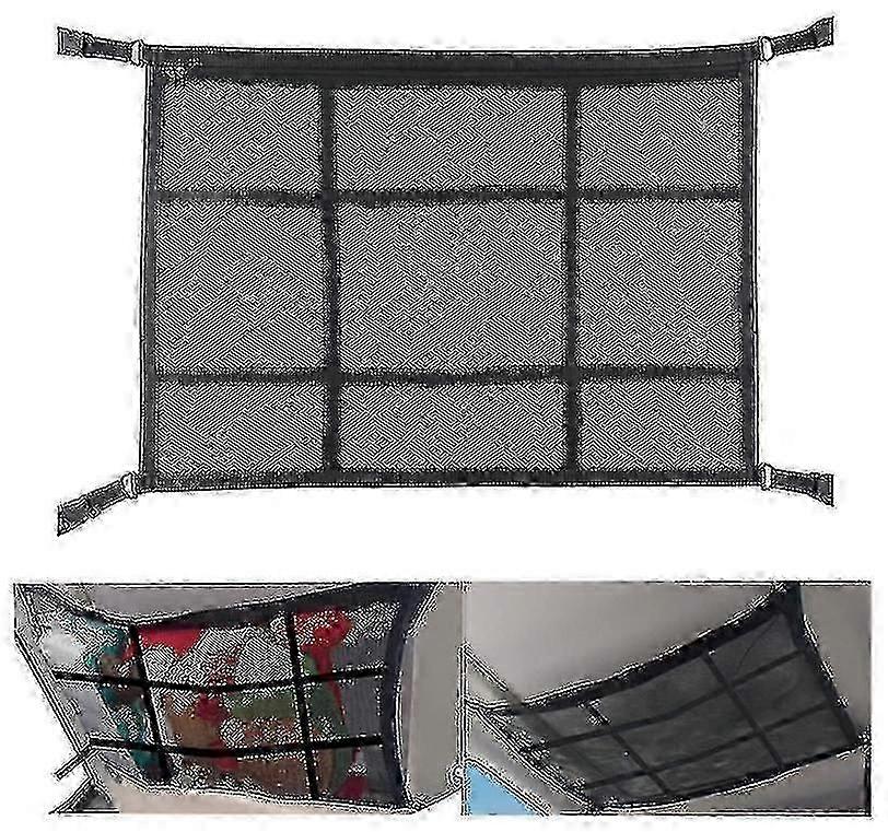 Car Ceiling Organizer - Cargo Net Pocket Mesh Storage Bag 25-26s