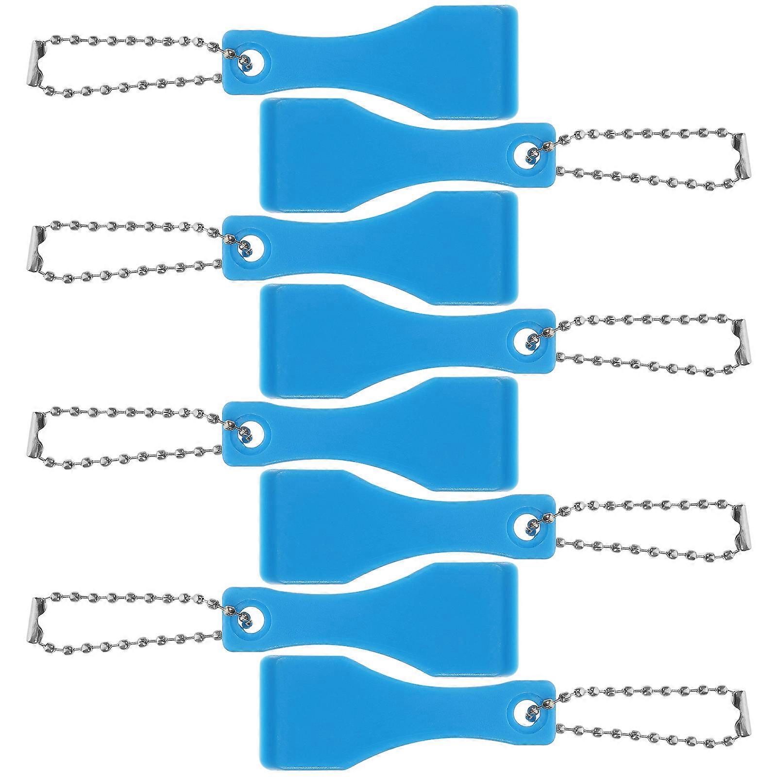 Scratcher Tool Plastic for Cleaning Labels 10Pcs Blue