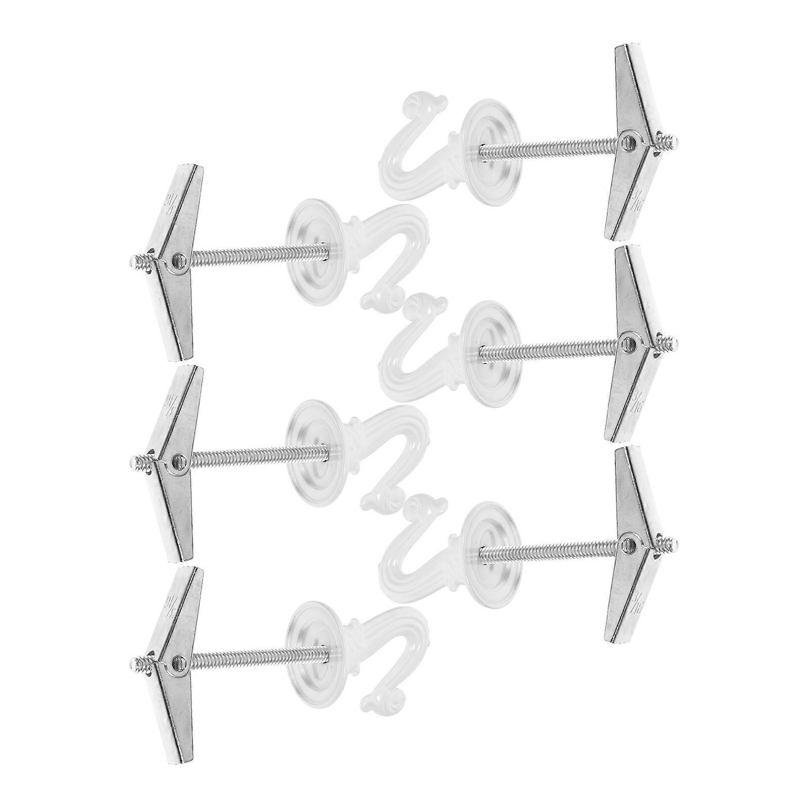 Ceiling Hook Plant Hooks for Hanging 6Pcs Metal Planter Hooks White