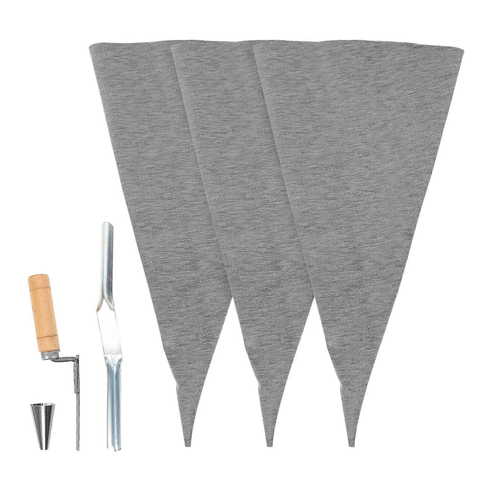 Heavy-Duty Cement Sealant Bag for Masonry Pointing 1Set with Metal Tip
