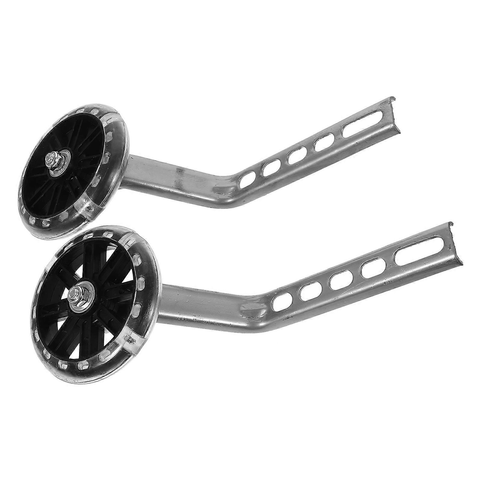 Flash Light Auxiliary Wheel Replaceable Bike Training Wheel for 1Set