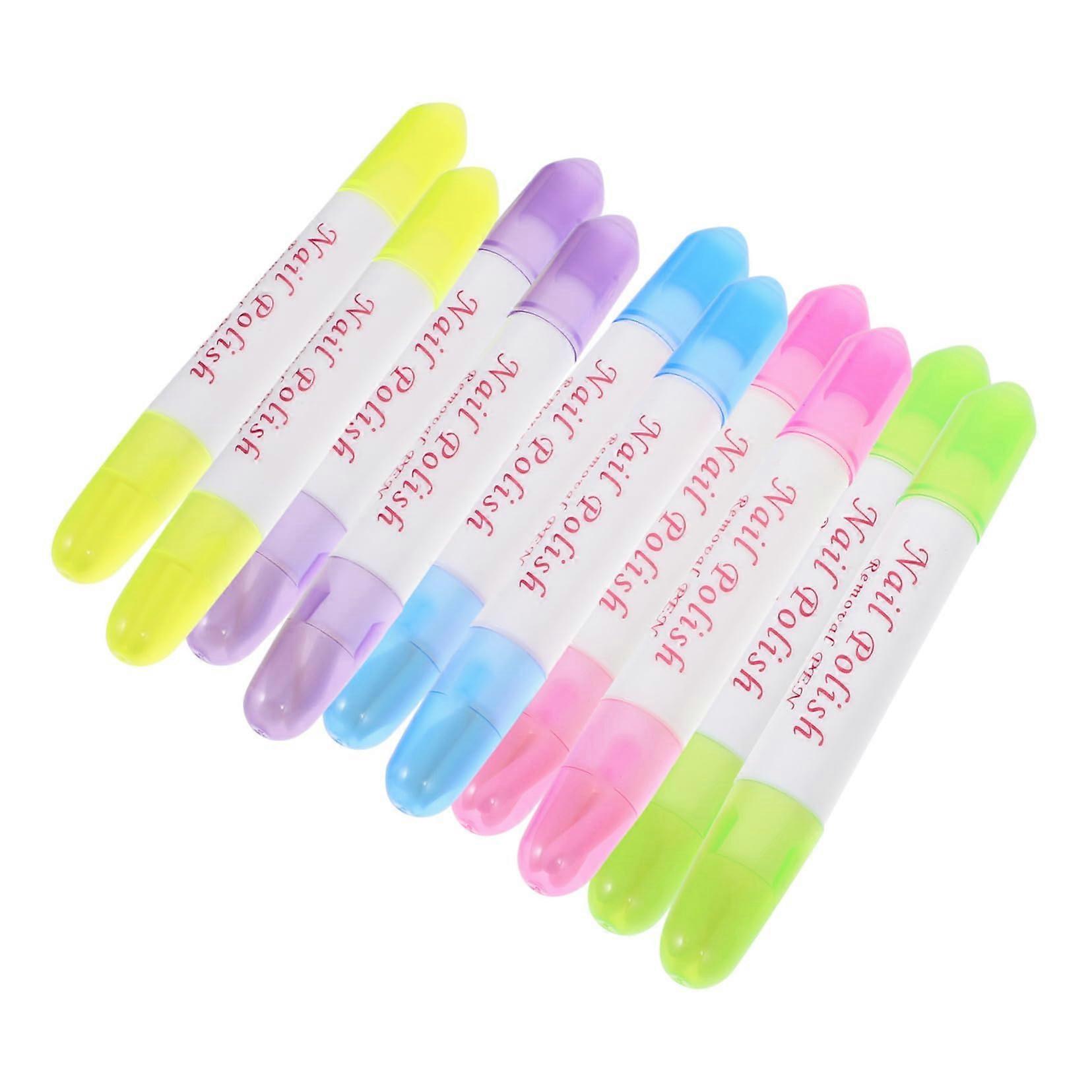 Refillable Nail Polish Remover Pen Set for Precise Nail Edge Cleaning and Quick Manicure Correction
