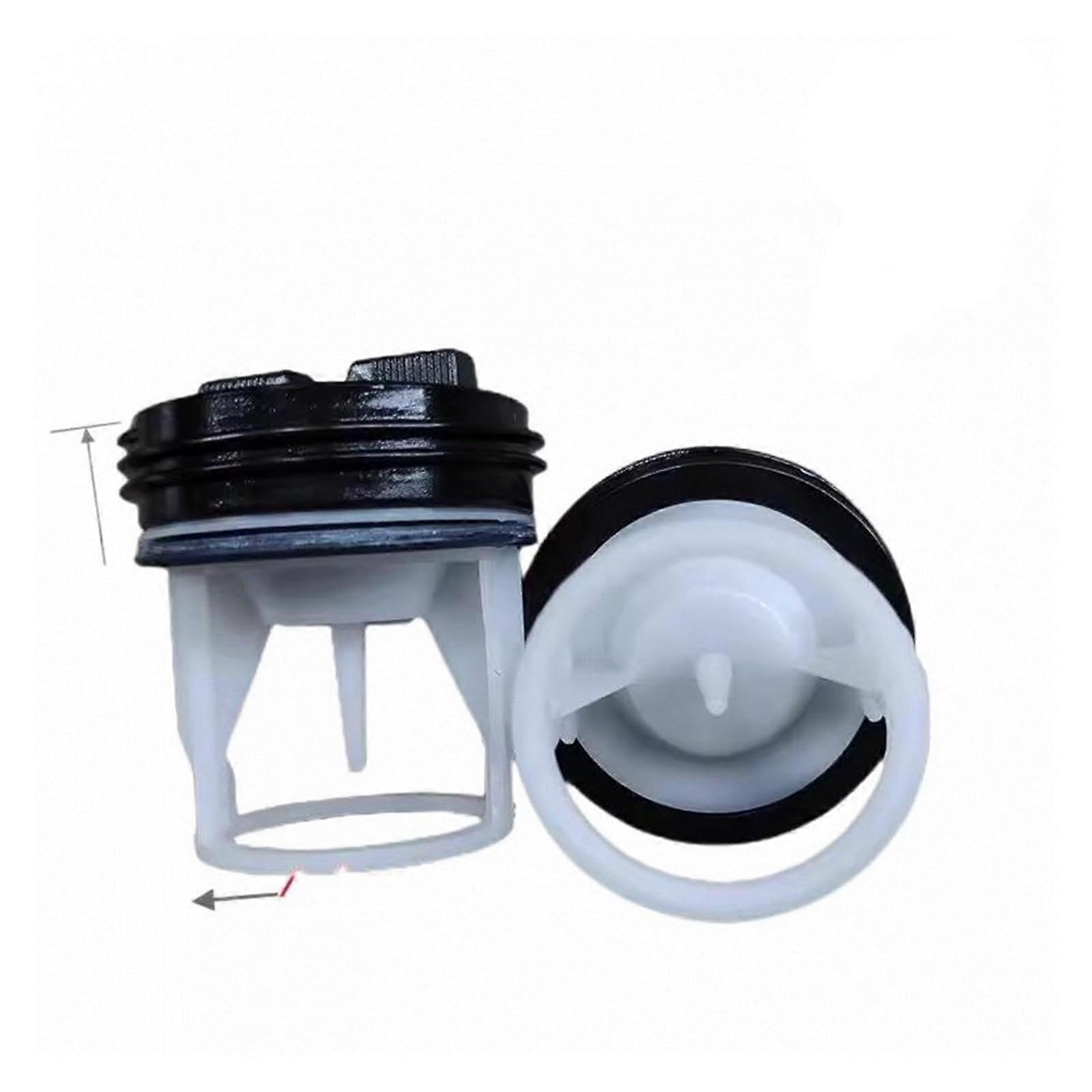 Washing Machine Drain Pump Filter Compatible with Midea TCL Hisense, LeakProof, Easy Clean Black