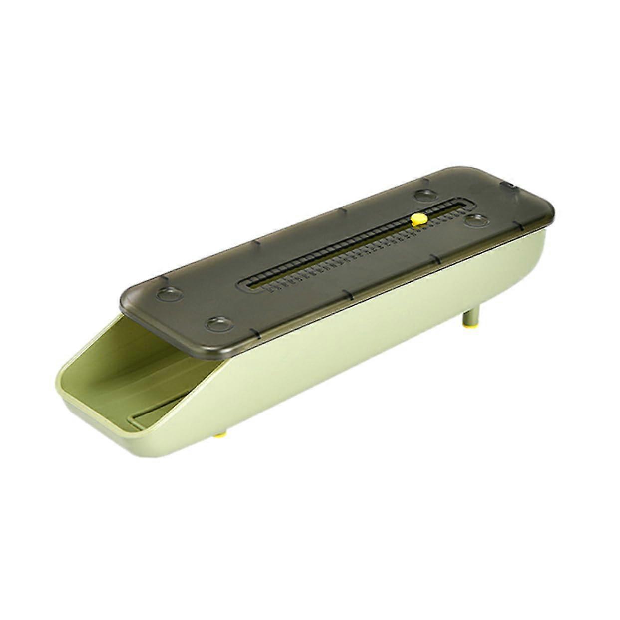 Egg Storage Container with Groove Design, Stackable Drawer Egg Holder for Refrigerator Kitchen