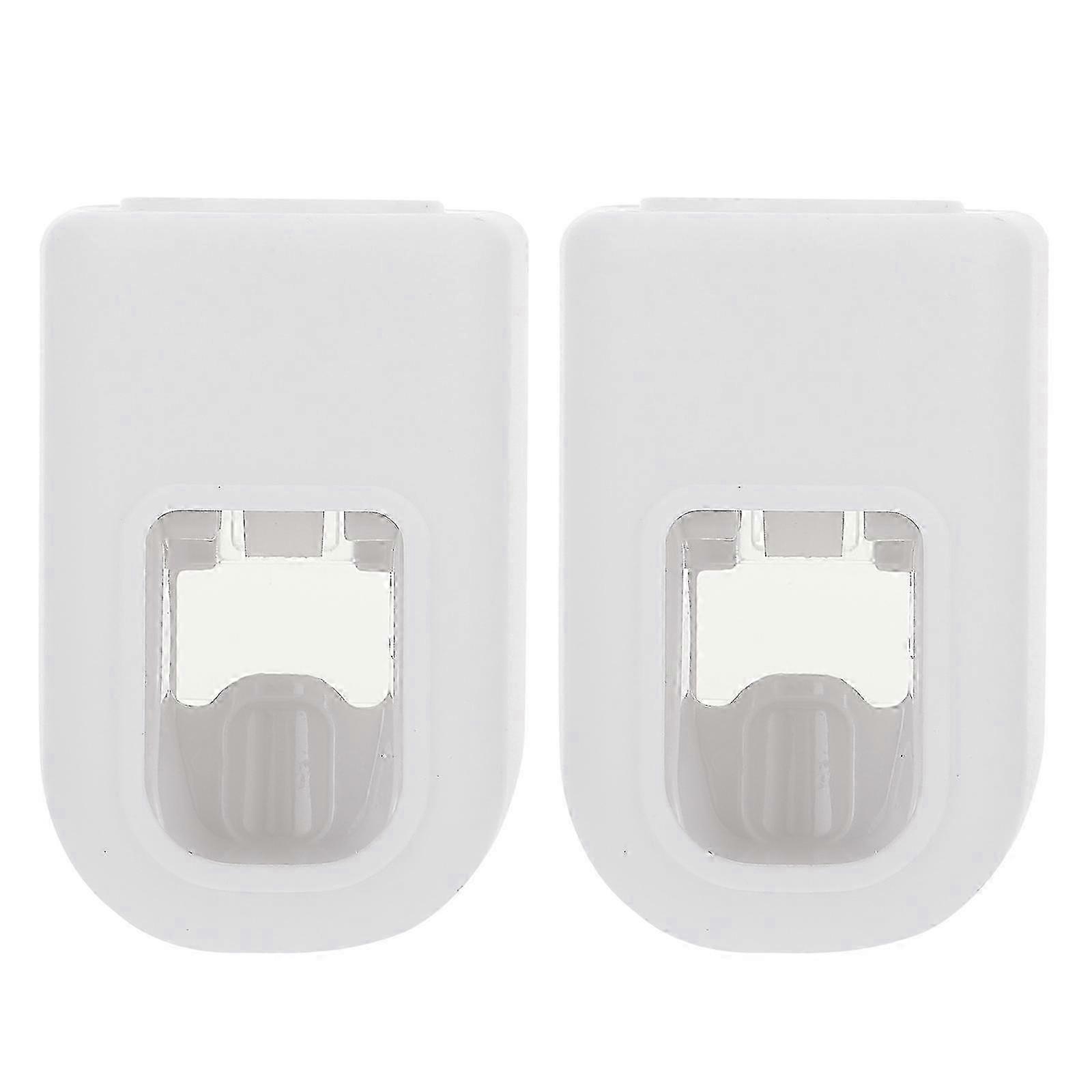 Toothpaste Squeezer, 2pcs Automatic Press-type Household Nail-free Wall Squeezer
