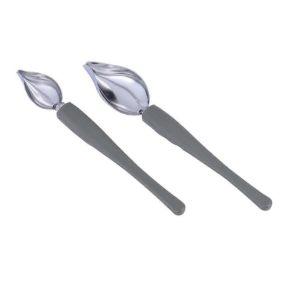 Embellishment Spoon Stainless Steel Cooking Spoon Practical Culinary Spoon 2Pcs