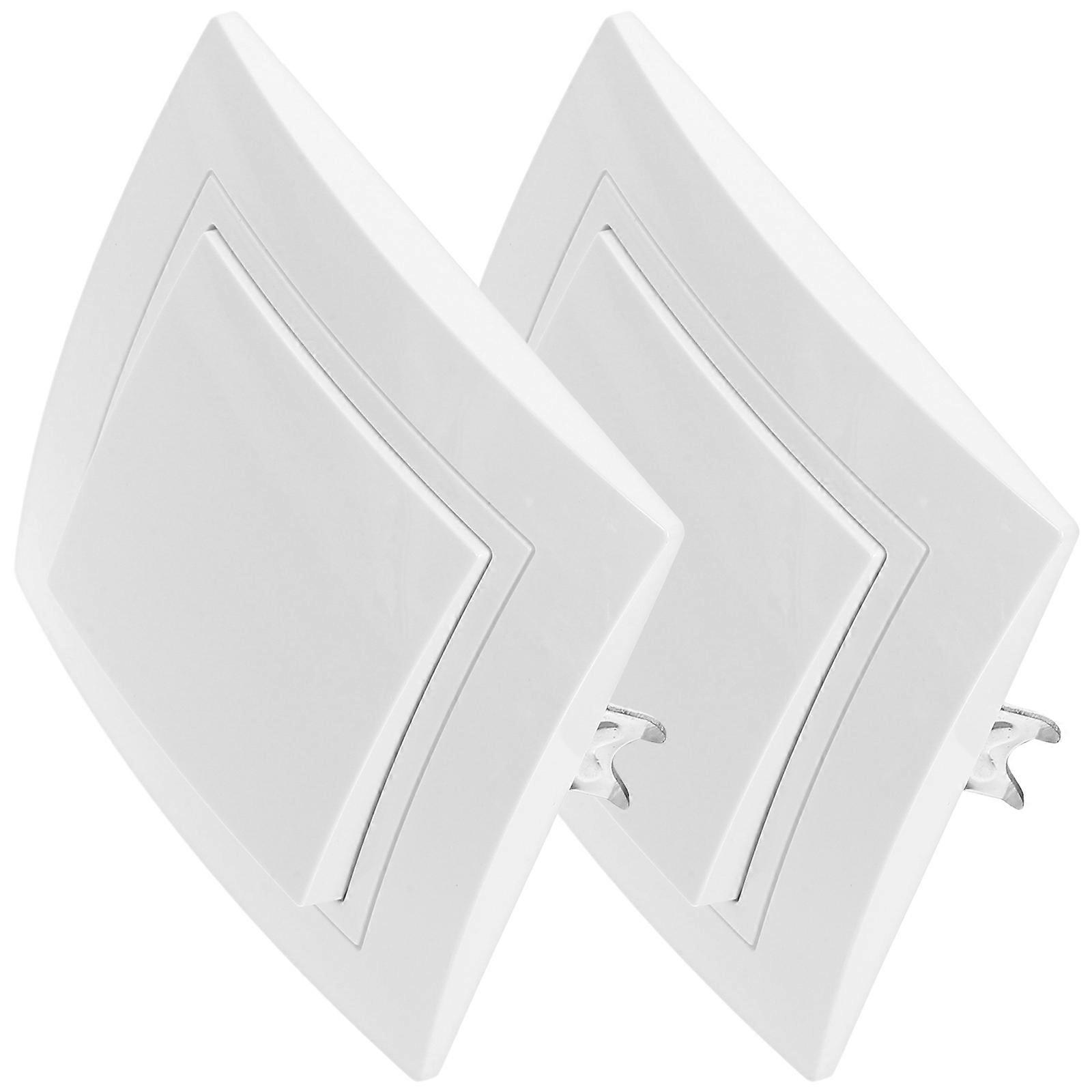 Wall Light Switch Panel Home Use Residential .30x8.30x3.00cm Single Control 2Set