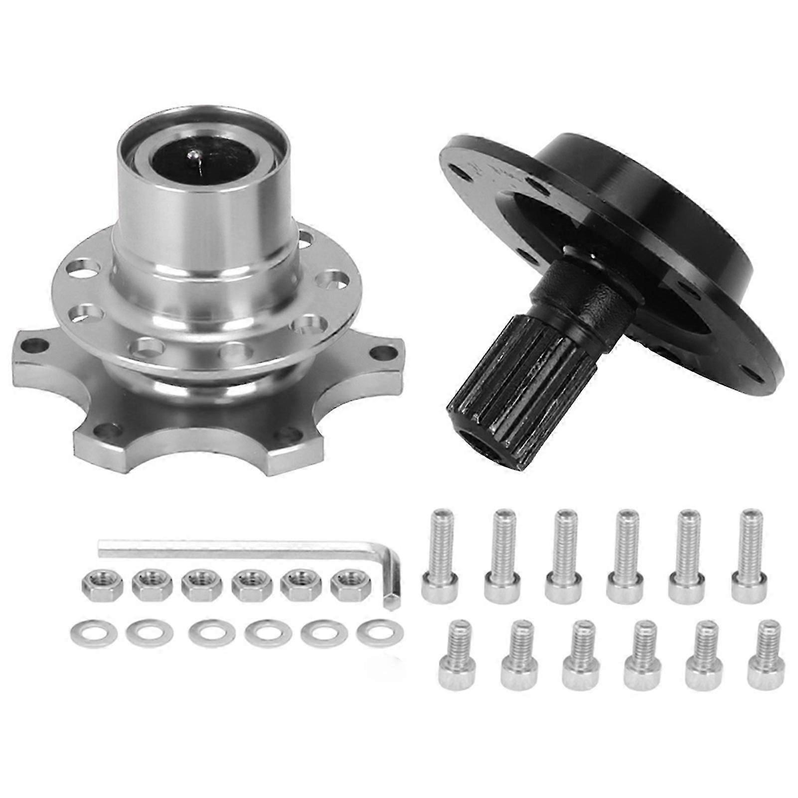 Universal 6-hole Steering Wheel Adapter For Quick Release Hub