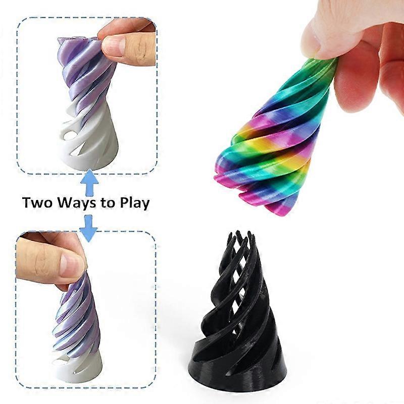 Lyeaa 3D IMPRIMÉ Cone Cone Jouet Toy soulagement de la contrainte Impossible Pyramide Sculpture Passthrough Pass à Travers Pyramid Toy Cadeaux pour Les Enfants et Les Adultes (Bleu Violet Lyeaa 3D IMPRIMÉ Cone Cone Jouet Toy soulagement de la contrainte Impossible Pyramide Sculpture Passthrough Pass à Travers Pyramid Toy Cadeaux pour Les Enfants et Les Adultes (Bleu Violet