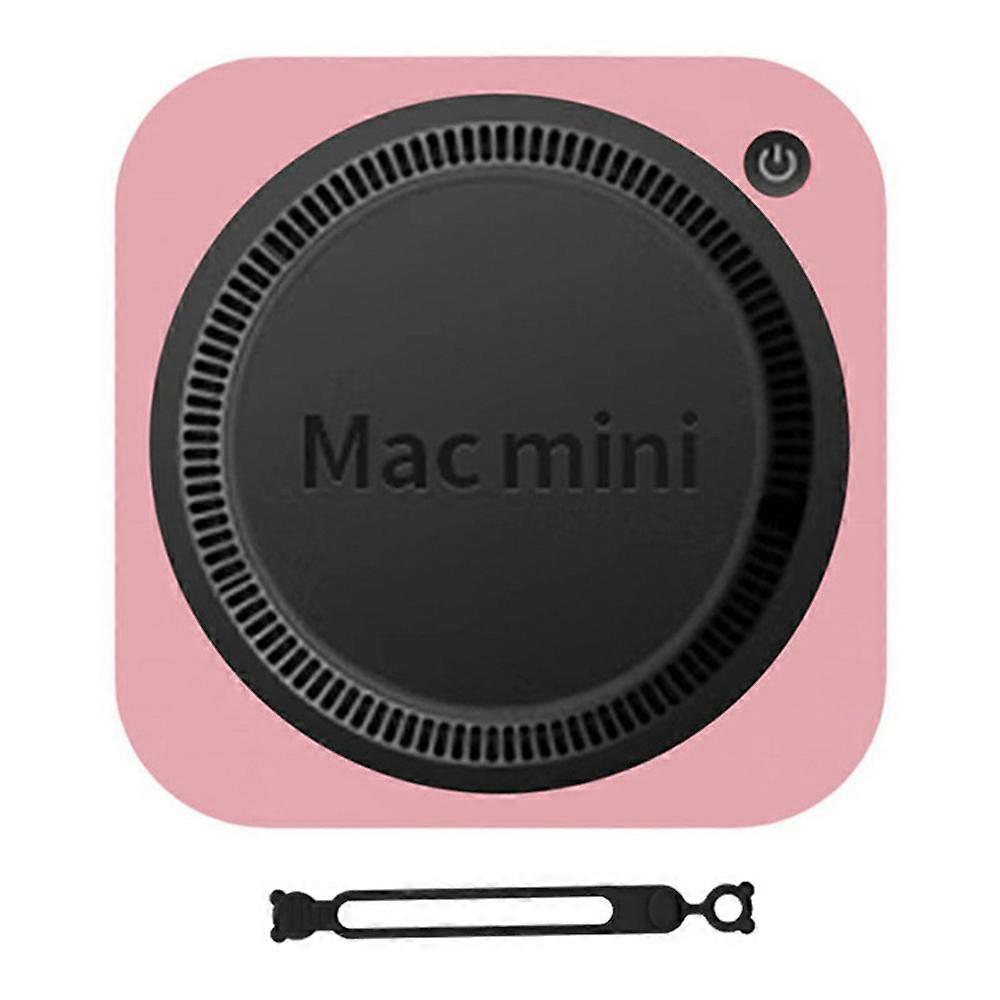 For Mac Mini M4/M4 Pro Silicone Protective Case Shock Absorbent with Cable Management Strap