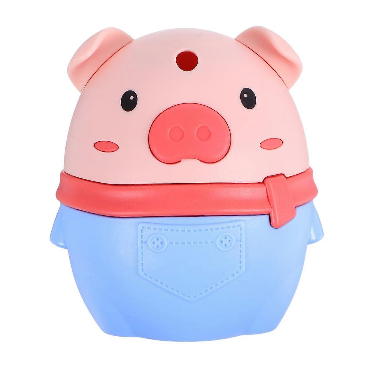 Pig Toothpick Holder with Cute Pig Design, Automatic OnePress Dispenser for Kitchen and Dining