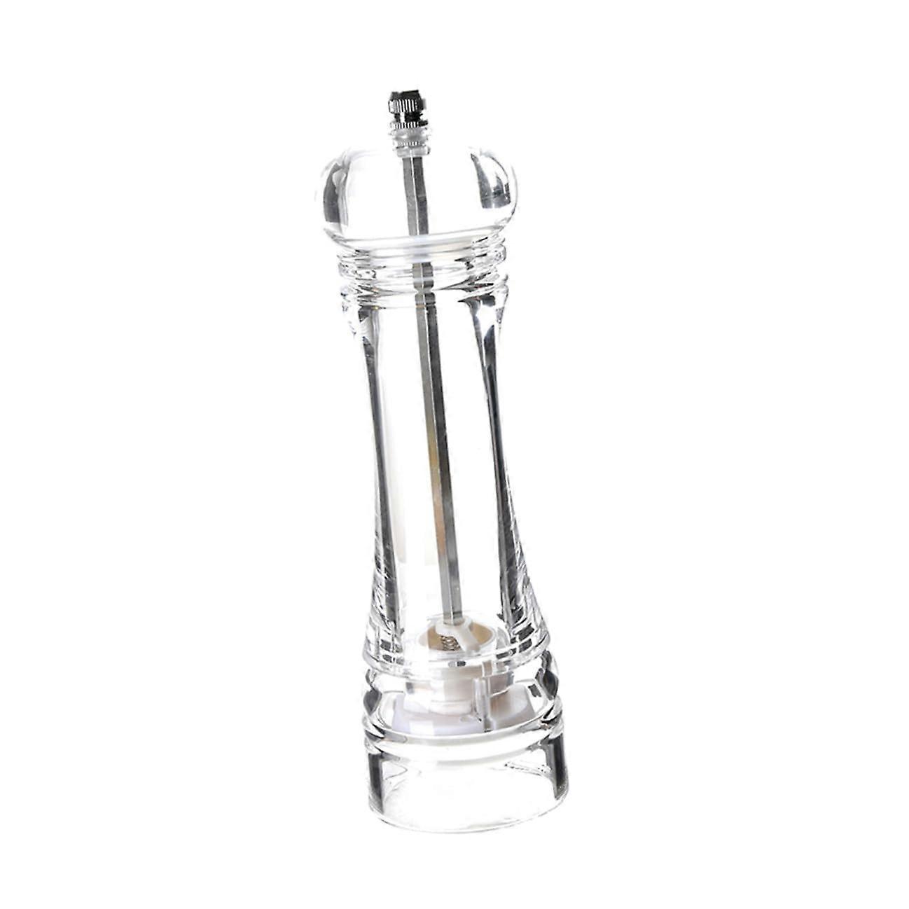 Pepper Grinder with Adjustable Coarseness, Transparent Salt and Pepper Mill for Kitchen and BBQ