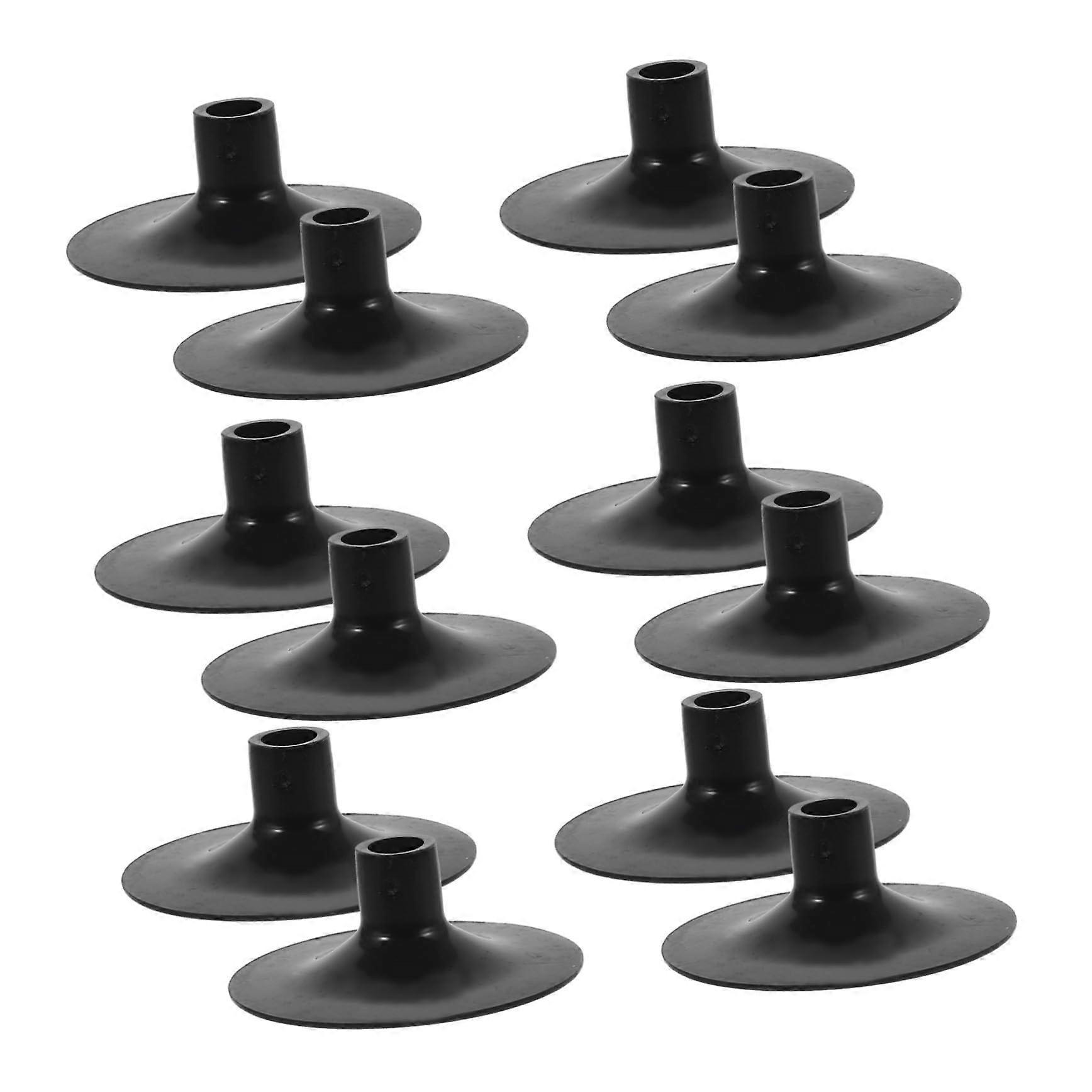 20pcs Suction Cup Arrows for Archery Target Practice with Replacement Rubber Tips Black