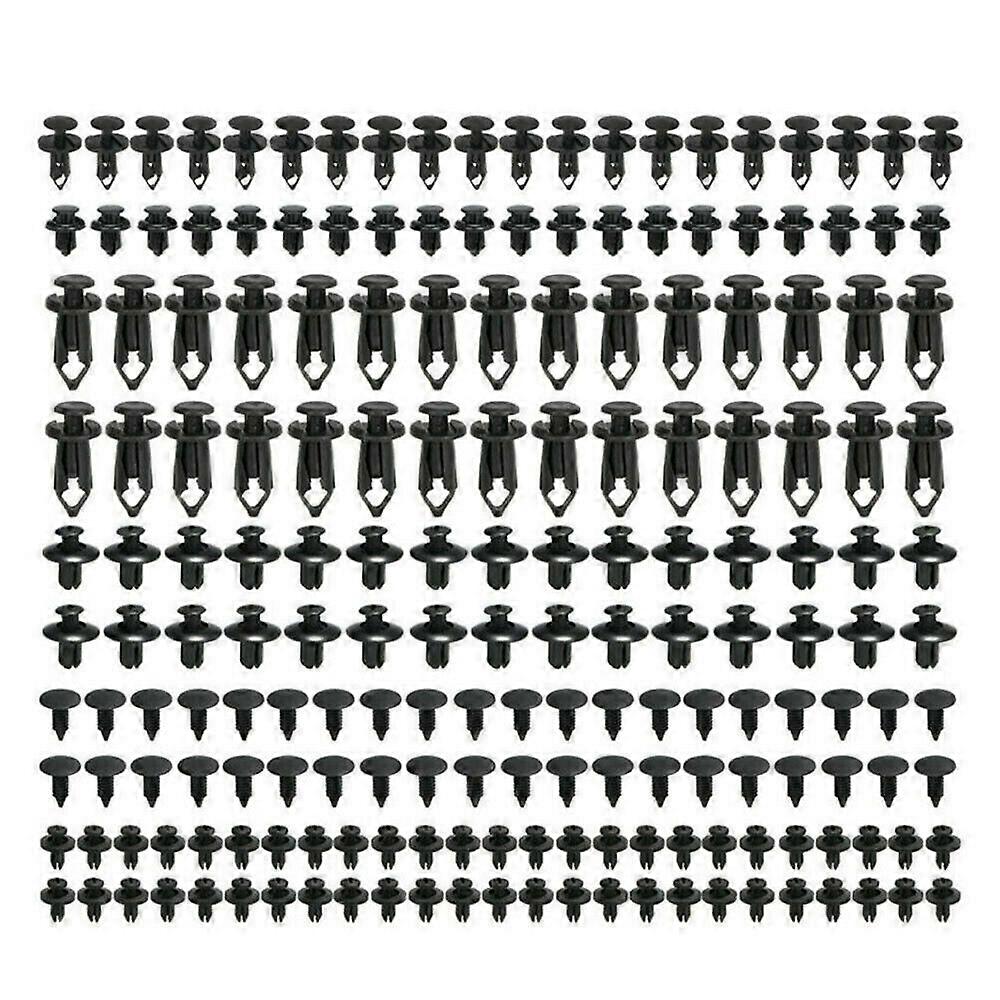 190 Pcs Car Push Pin Rivet Trim Clips Kit Auto Plastic Fastener Rivet