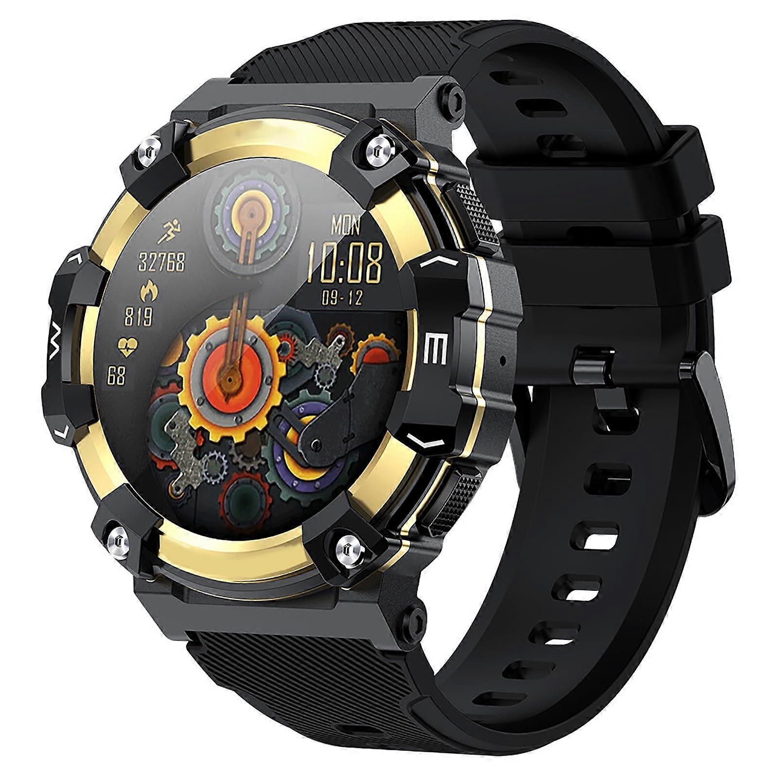 Smartwatch with Bluetooth Calling IP68 Waterproof Long Battery Life Voice Assistant Gold