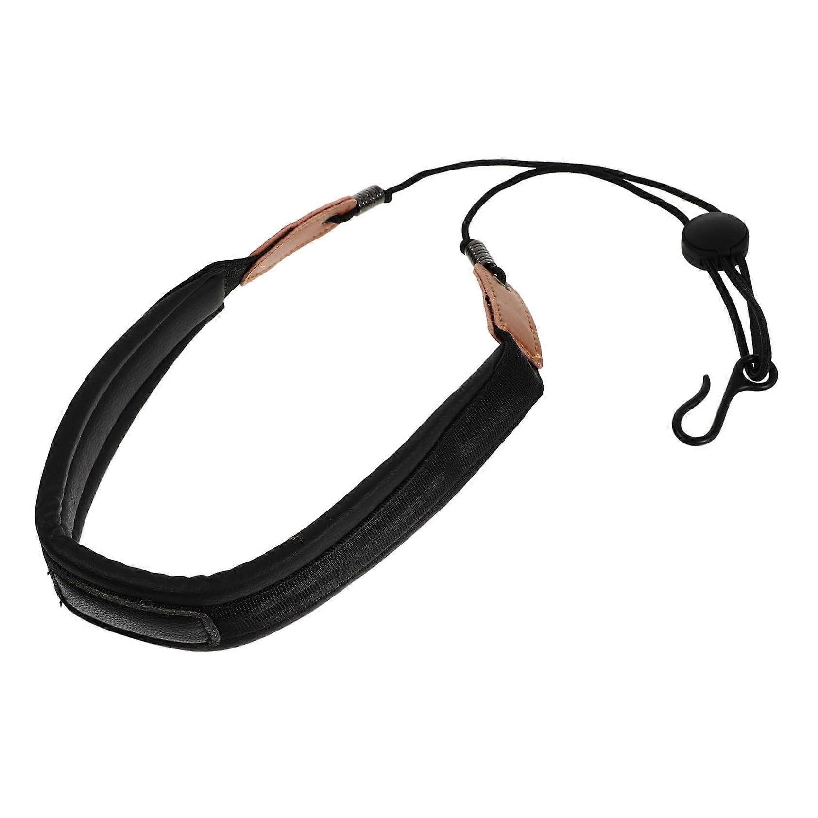 Saxophone Neck Strap and Belt with Breathable Fabric, Secure Closed Hook, Adjustable Support