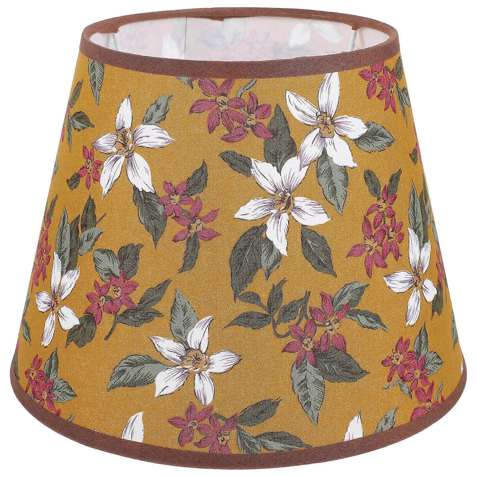 Flower Cloth Lampshade Desk Lamp Shade for Decor Small Lampshade Pattern E27