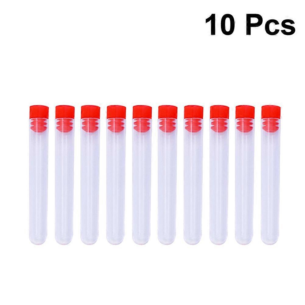 Plastic Bottles for Needles Storage with Lid 10Pcs Transparent Containers