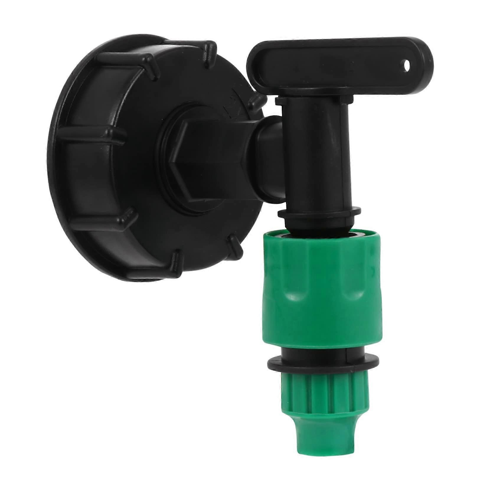 Plastic IBC Tank Hose Connector Adapter for Garden Hose with Secure Threaded Quick Install