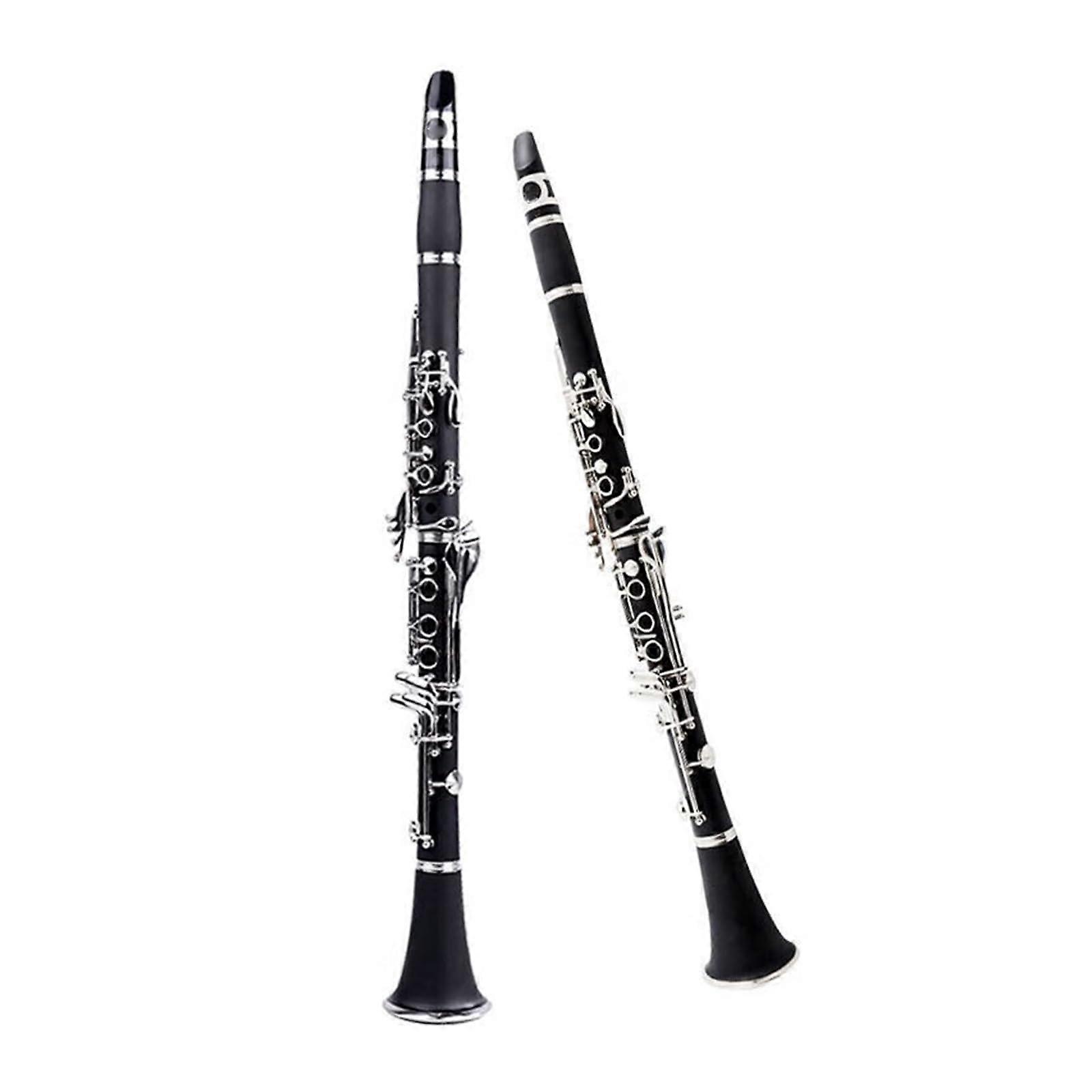 B Flat Clarinet for Beginners with SilverPlated Keys, Lightweight Design, Easy Playability