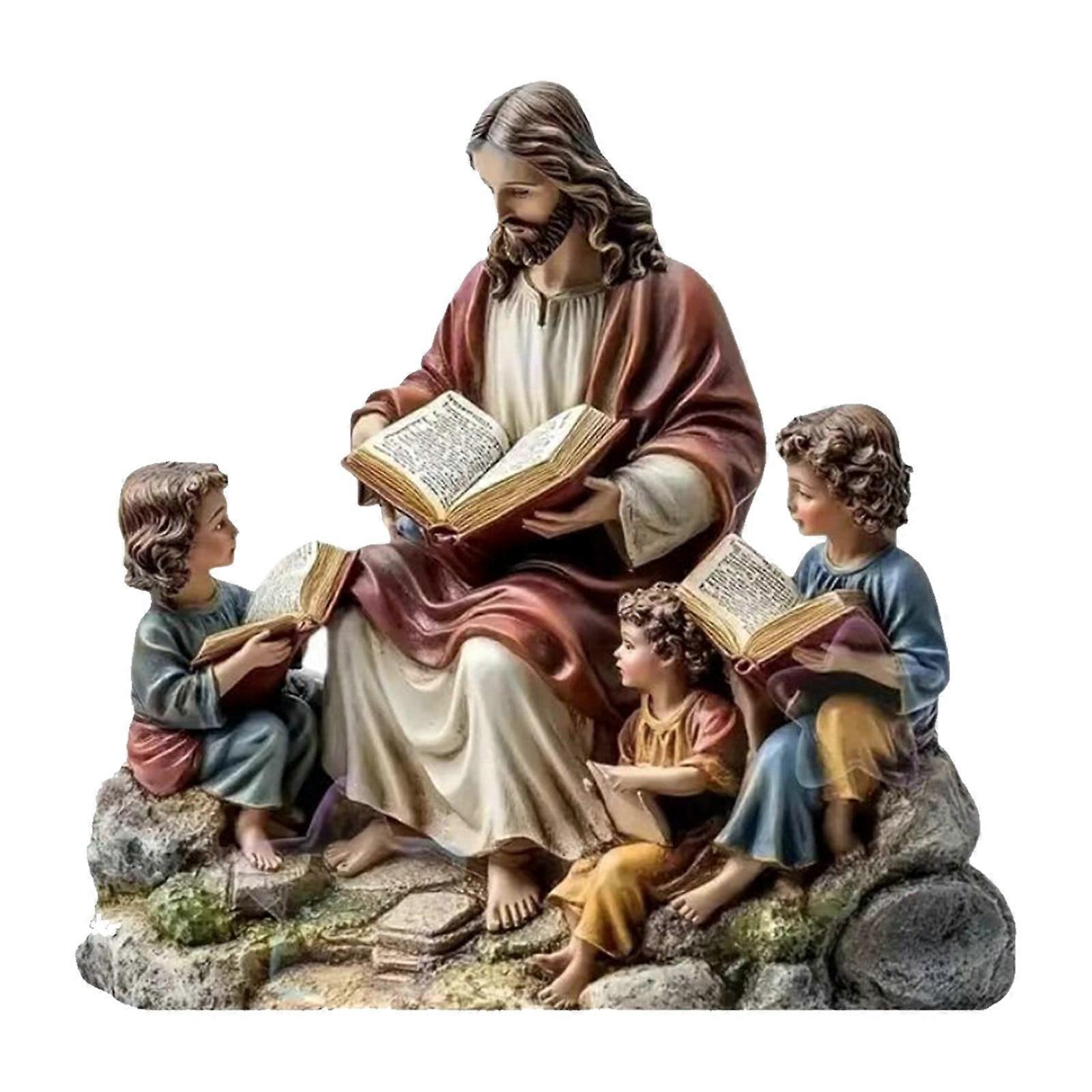 Easter Decorations Easter Statue with Acrylic Desktop Stand Base Home 15cm