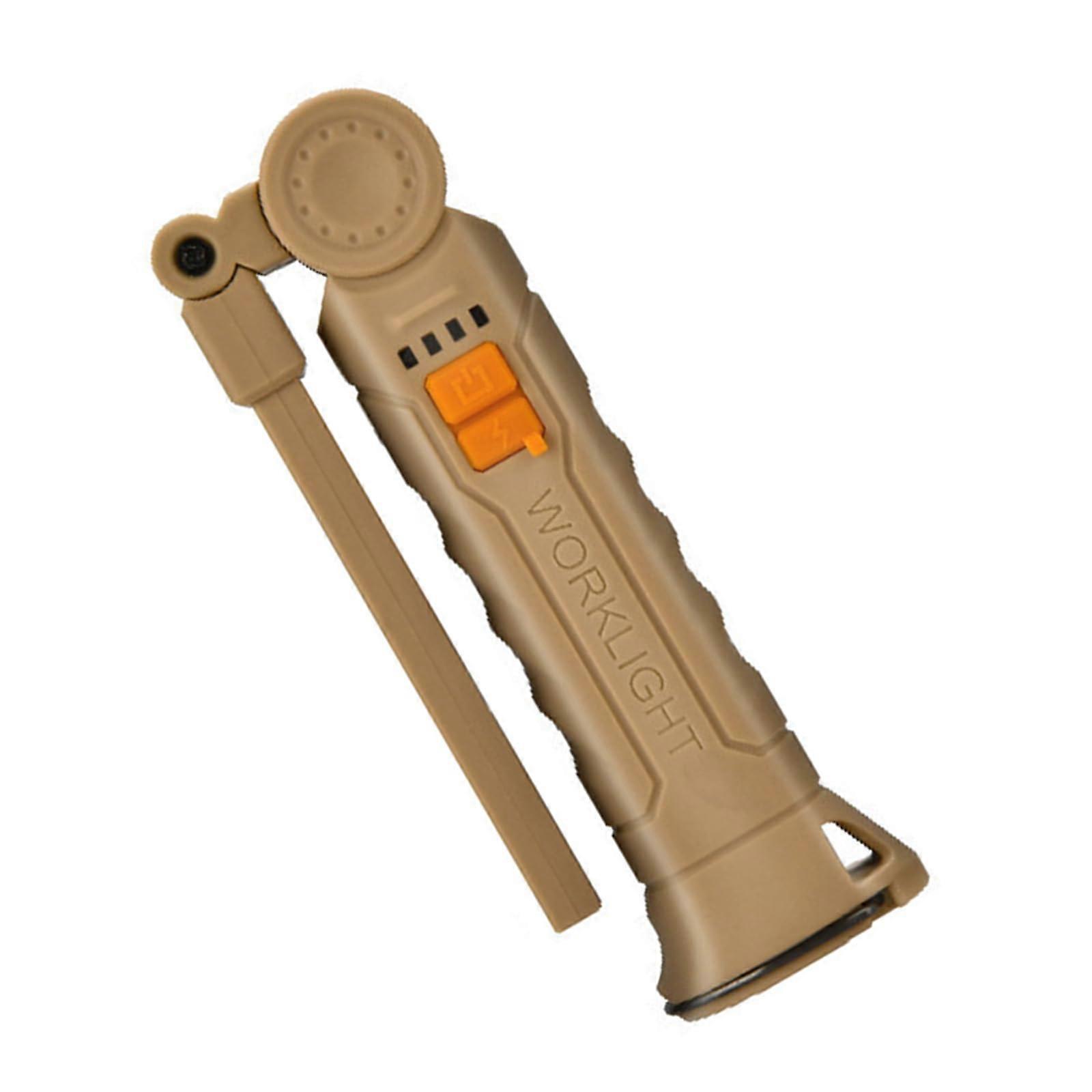 LED Work Light USB Rechargeable Flashlight with Foldable Design Magnetic Base for Car  Camping