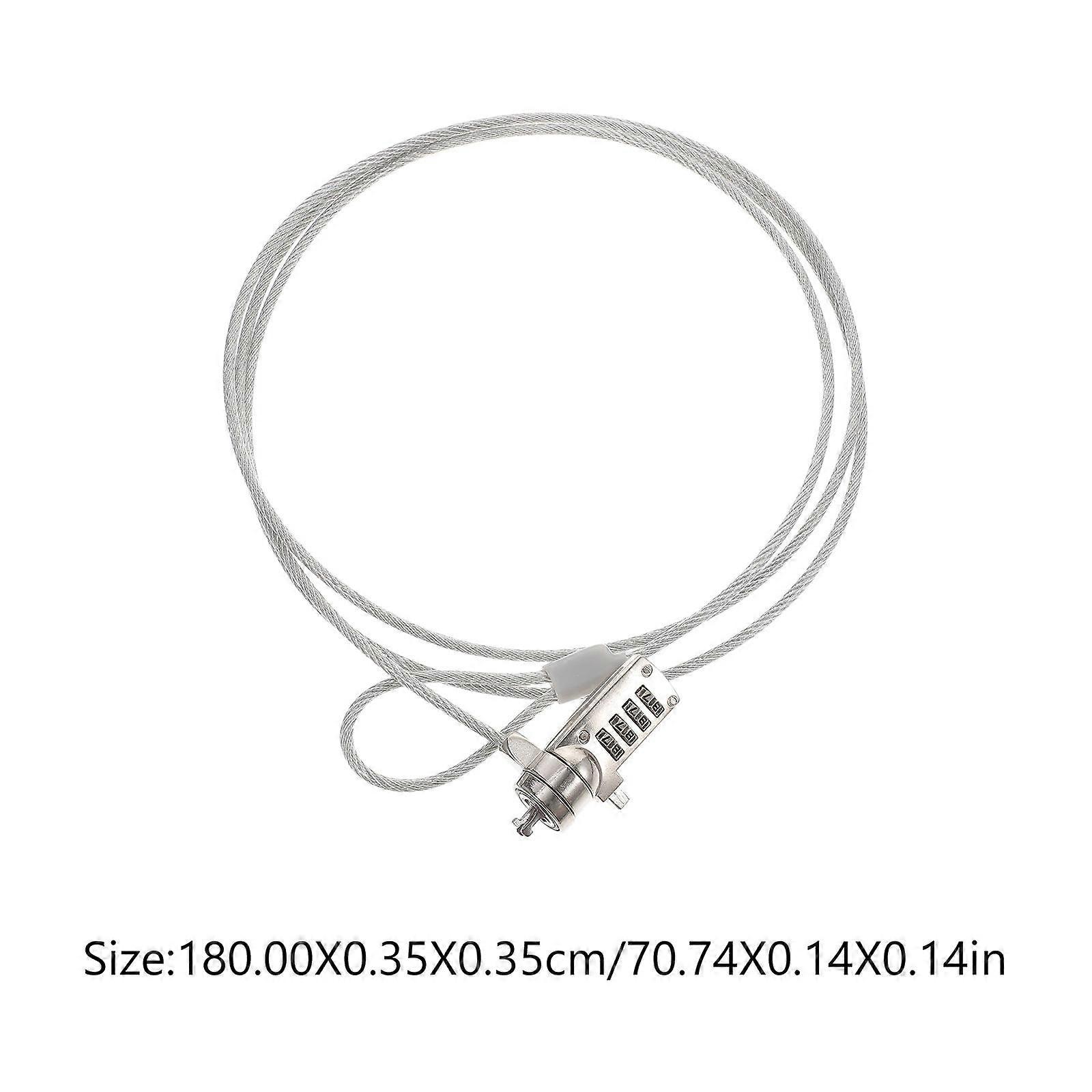 Laptop Locking Cable Security Lock 1.8m Anti theft Device for Tablets