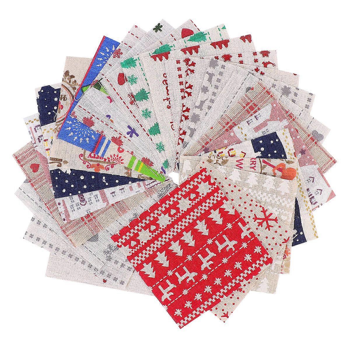 DIY Patchwork Cloth Cotton Fabric 40Pcs Set for Craft Projects