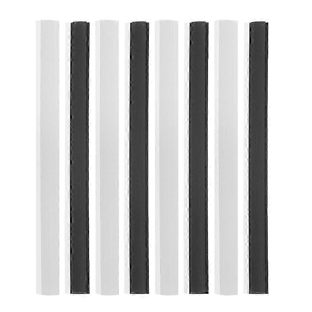 Dust Pan Rubber Strip Protector For Garage Cleaning Rectangular 8Pcs