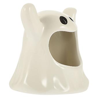 Halloween Ghost Shape Candle Holder Ceramic Festival Halloween Candle Holder