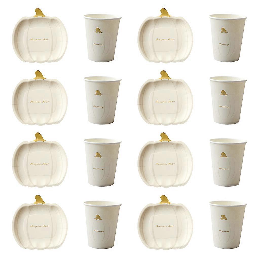 Paper Pumpkin Shape Party Set 1Set for Celebration