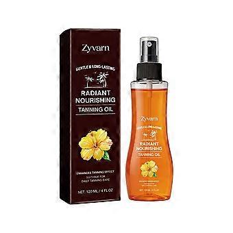 Zyvarn Brightening And Tanning Oil Summer Bronze Wheat Skin Even Out, Tanning Care Refreshing And Radiant, Protecting The Skin