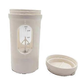 prodef Uppladdningsbar USB Elektrisk Proteinshakeflaska - Bärbar Automatisk Mixer för Vassleprotein, 600ml Kapacitet, Krämig Vit