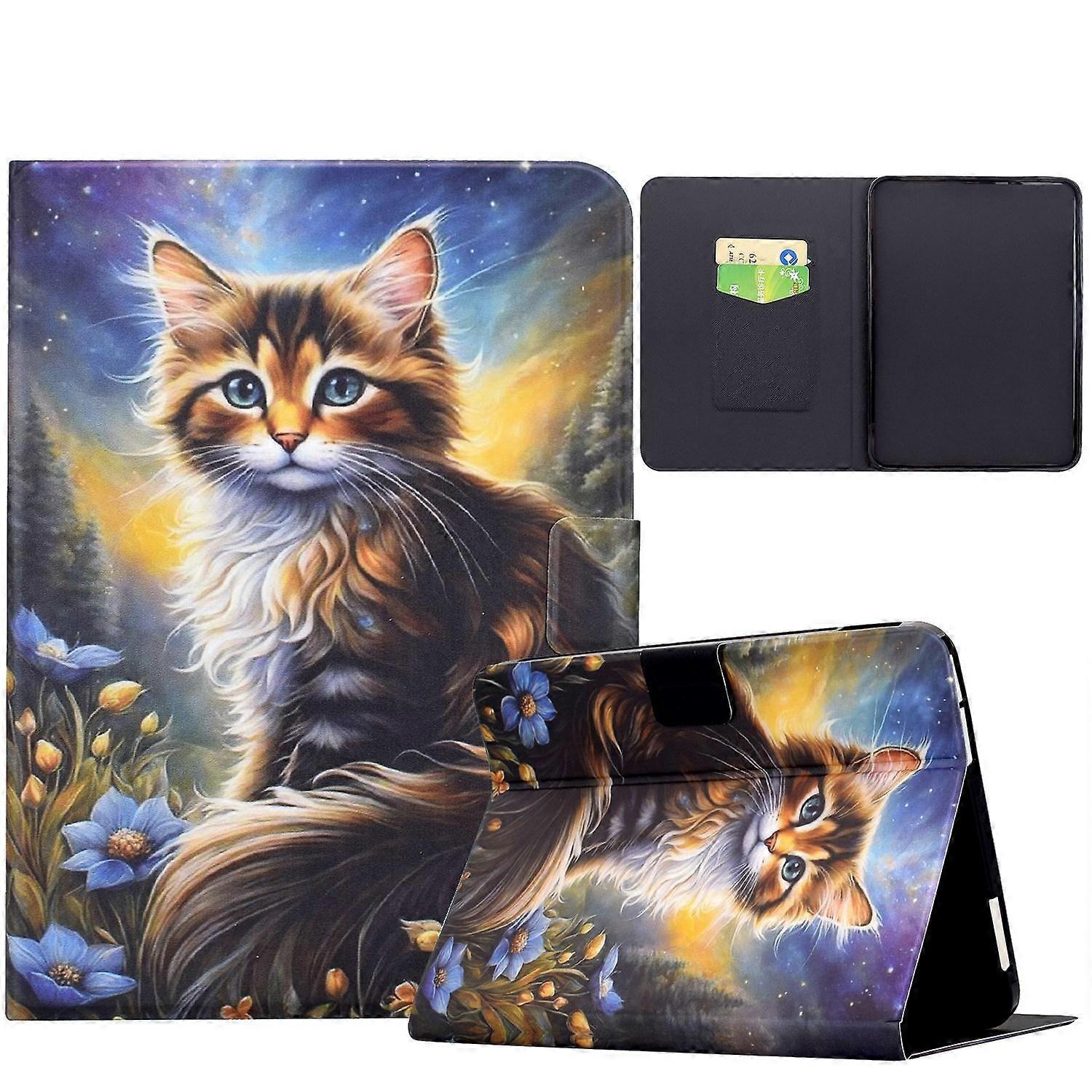 Voltage Sewing Thread Painted Vegan Leather Smart Tablet Case