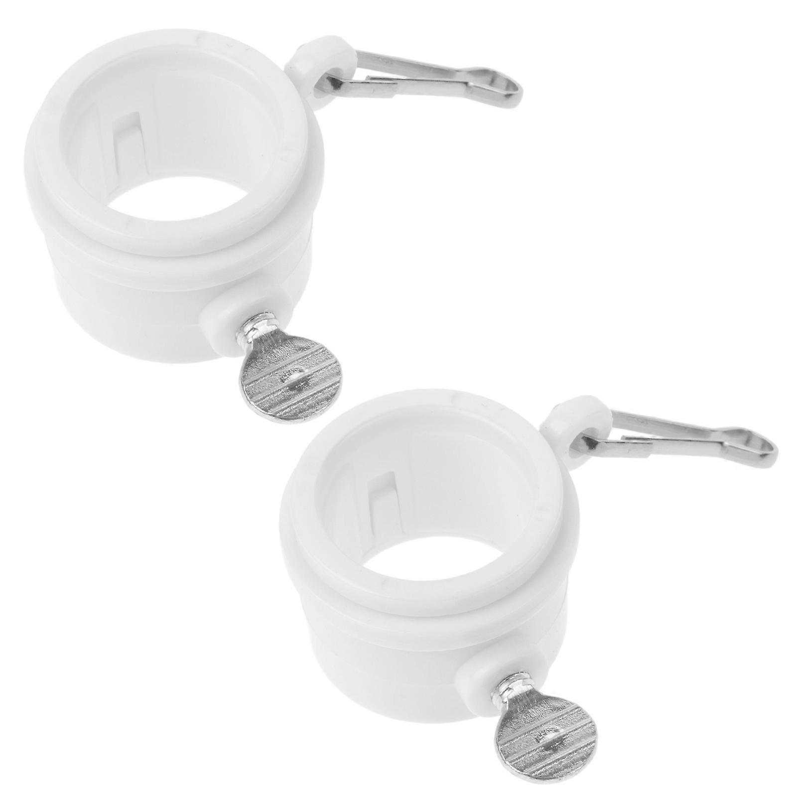Rotating Flag Pole Rings for Fix Flagpole 2Pcs Durable White Kit