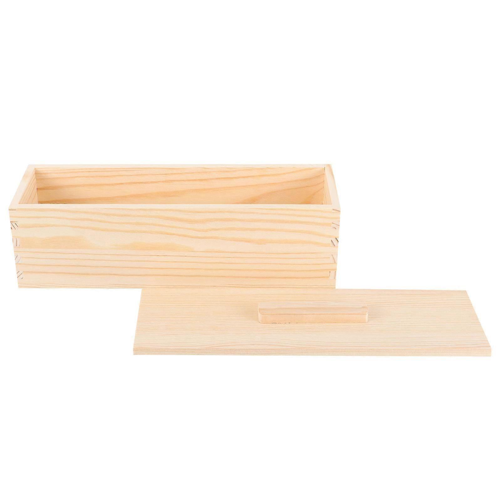 Molde de madera para tostadas, antiadherente, rectangular, reutilizable.