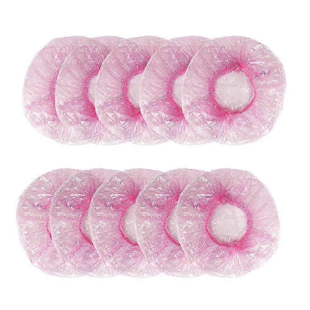 Disposable Bathing Caps Shower Cap for Bathing 200Pcs Pink Elastic