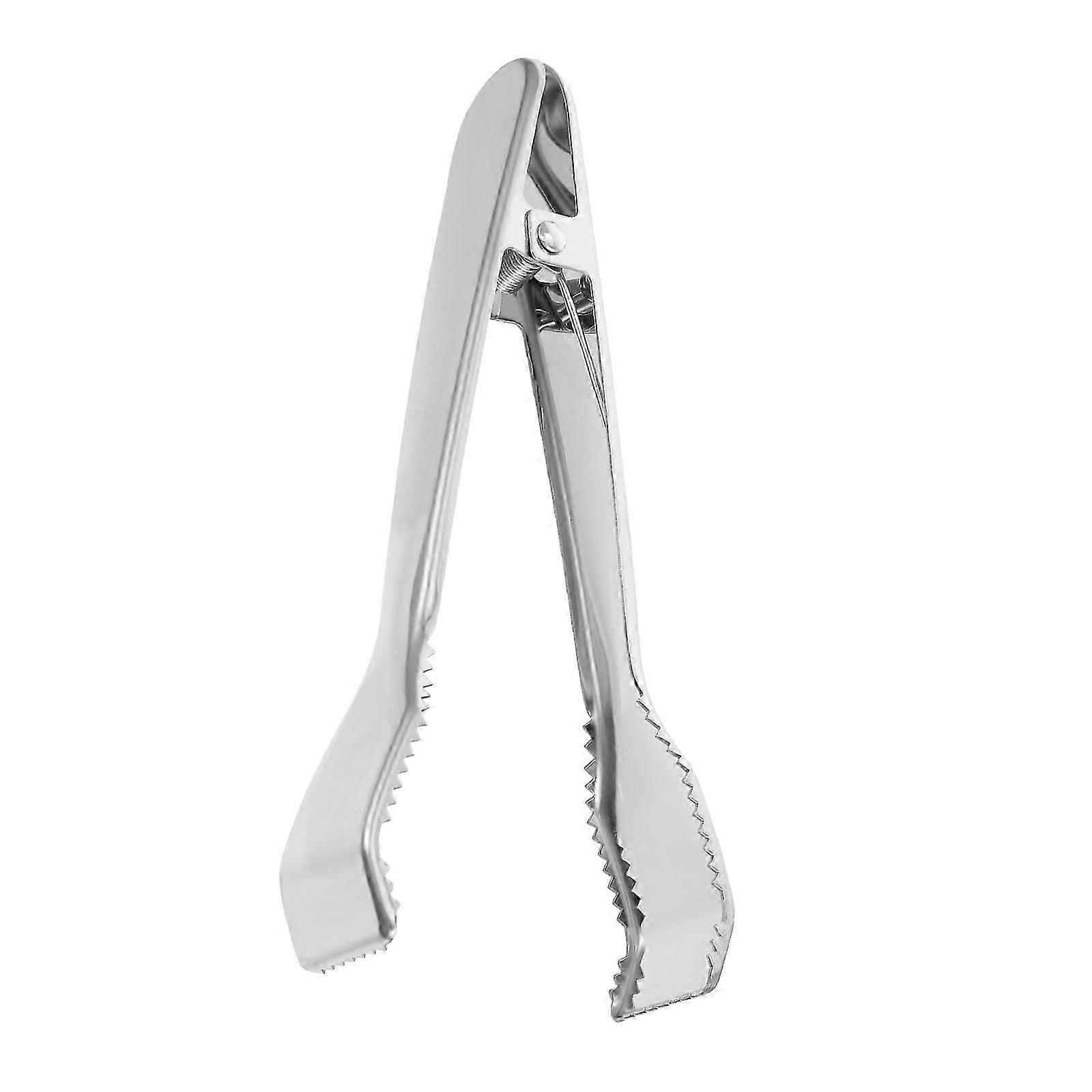 Ice Clip Stainless Steel Multi Function Prevent Ice Cubes from Slipping Silver 1Set
