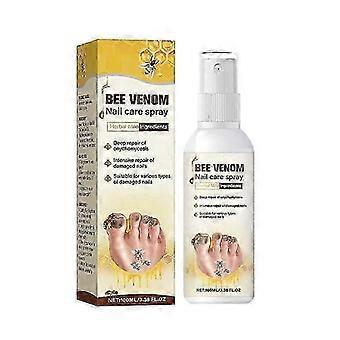 Bee Venom Nail Repair Spray, Bee Venom Nail Soothing Spray, Nail Treatments for Damaged Nails, Nourishing and Moisturizing Formula, 100MLa